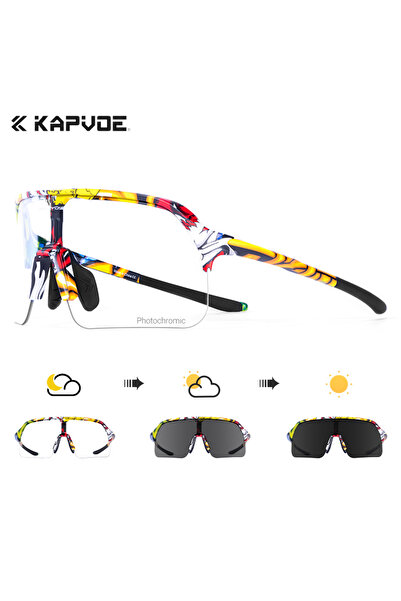 KAPVOE Photochromic-09 Photochromic Hiking Eyewear UV400 Sunglasses for Man C...