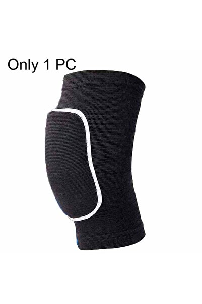 Choice واقيات ركبة رياضية سوداء نقية قطعة واحدة للرجال والنساء والأطفال، دعام...