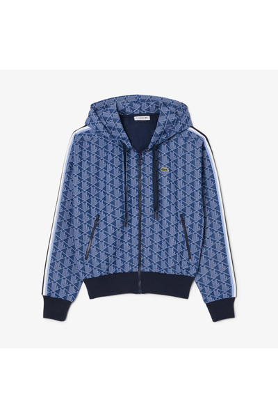 Lacoste Jacquard Monogram Hoodie - SF7606-00-AIT