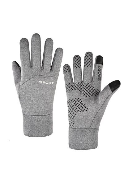 Choice M grey Winter Cycling Gloves Thermal Windproof Fleece Motorcycle Glove...