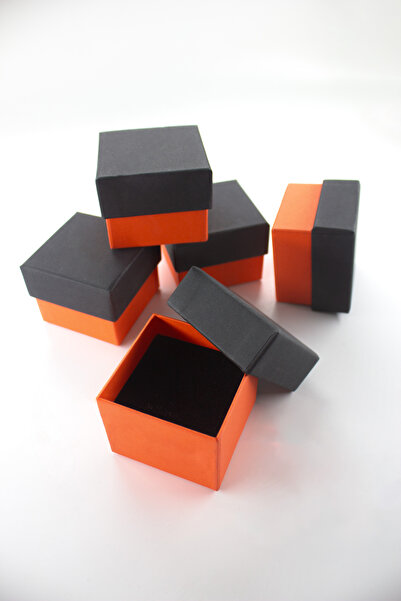 carton box Turuncu Siyah Kutu 6 cm x 6 cm x 5 cm 10 adet