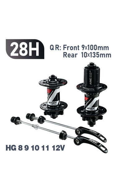 Choice 28H HG QR ARC Bearing Hub 6 Pawls 28 32 36 Holes QR THRU Axle MTB Moun...