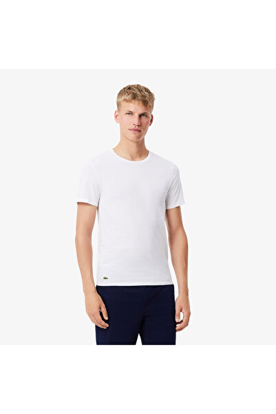 Lacoste طقم من 3 قطع من قمصان تيشيرت قصة ضيقة للارتداء المنزلي - TH9007-00-001
