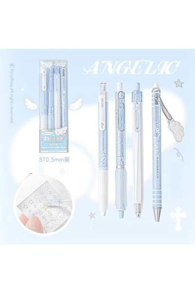 Choice مجموعة أقلام جل TSB-Sky blue Pearl Angel، 4 قطع/مجموعة، أقلام فحص لطيف...