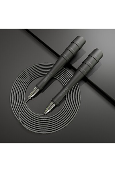 Choice حبل قفز احترافي عالي السرعة من موغولد، موديل T102-أسود، مزود بمحامل كر...