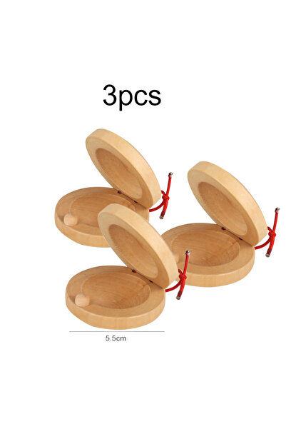 Choice 3MZXB 1/3pcs Orff Instruments Wooden Music Castanets Festival Party Entertainment Props Percussion I
