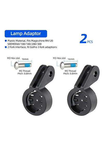 Choice محولان مناسبان لحامل مصباح خلفي Magicshine RN120، وحامل تثبيت على شكل ...