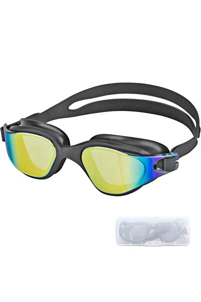 Choice نظارات سباحة سوداء اللون، احترافية، مقاومة للماء، مانعة للتسرب ومضادة ...