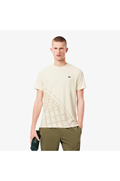 Lacoste تيشيرت تنس مطبوع فائق الجفاف - TH4753-00-XFJ