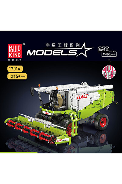 Choice بدون صندوق 17014 MOULD KING 17014 شاحنة حصادة تعمل بالتحكم عن بعد، هيك...