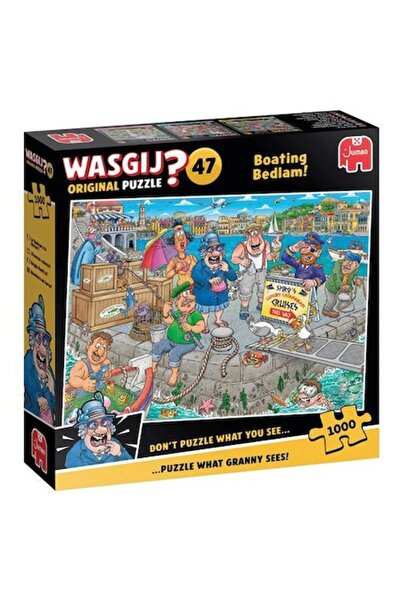 Jumbo 1000-piece puzzle - Wasgij Original 47 - Boating Bedlam!