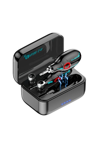 Choice جهاز إرسال واستقبال لاسلكي صغير للجيتار WS-MINI3 أسود اللون مع علبة شحن - دواسة تأثيرات محمولة