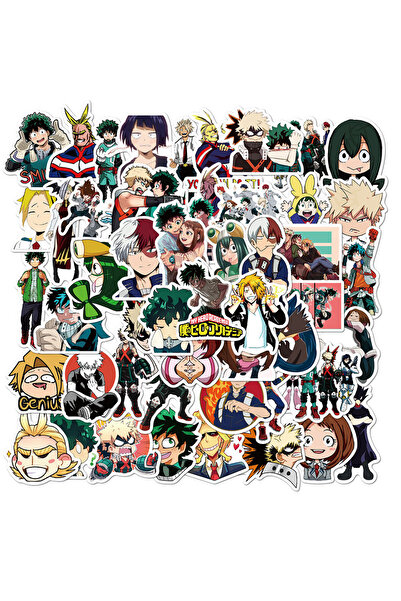 Choice مجموعة ملصقات أكاديمية بطلي (50 قطعة) - ملصقات أنمي لطيفة - غطاء مقاوم...