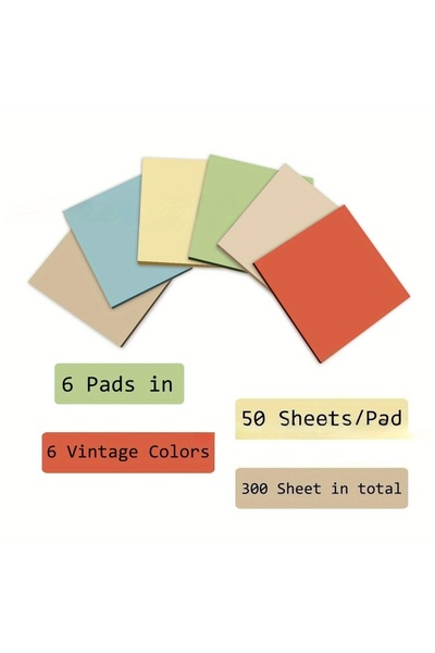 Choice ٣٠٠ ورقة، ٦ نسخ من الملاحظات اللاصقة، مجموعة من ٦ دفاتر تحتوي على ٥٠ و...