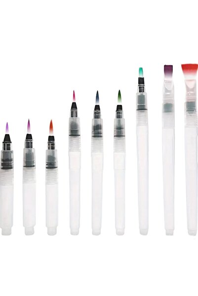 Choice مجموعة أقلام فرشاة ألوان مائية مكونة من 9 قطع - سهلة الاستخدام والتعبئ...