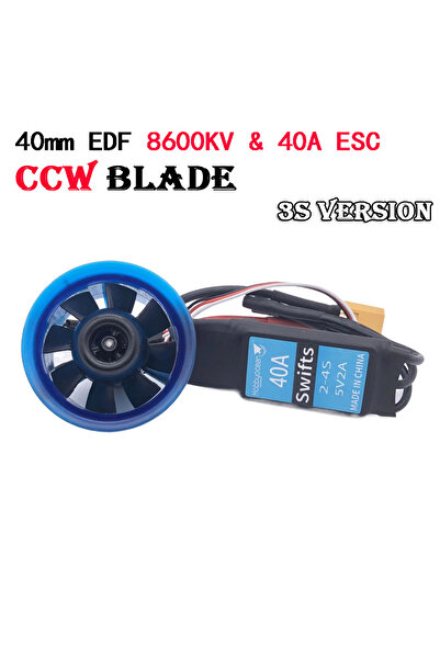 Choice نظام مروحة تهوية بدون فرش من هوبي أوشن، 40 مم، 8600 كيلو فولت، عكس اتجاه عقارب الساعة، 40 أمبير، 3 خلايا/4