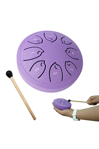 Choice طبلة لسان فولاذية بنفسجية اللون، 4.5 بوصة، 8 نغمات، هاندبان، للتأمل وا...