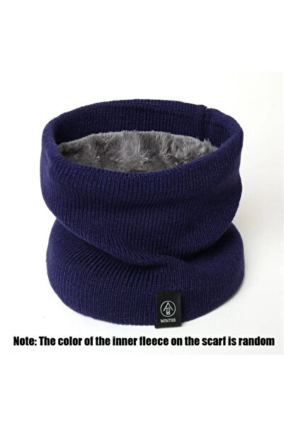 Choice وشاح رقبة من الصوف الأزرق، مقاوم للرياح، دافئ للوجه، للرجال والنساء، م...