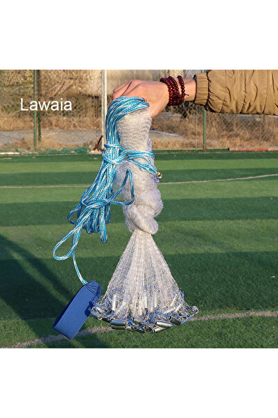 Choice أثقال فولاذية بطول 300 سم، شبكة صيد يدوية بدون حلقات على الطراز الأمري...