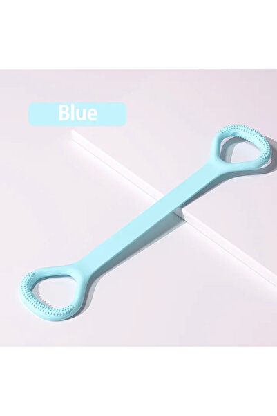 Choice C743-أزرق-قطعة واحدة، جهاز شد على شكل الرقم 8 للياقة البدنية المنزلية، وتشكيل الظهر، شريط مطاطي مع كتف مفتوح و