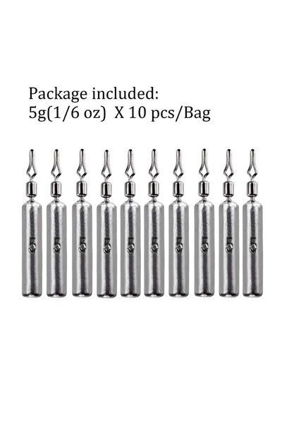 Choice 10pcs 5g sinkers 10pcs Fishing Sinker 3.5g 5g 7g 10g 14g 20g Drop Shot...