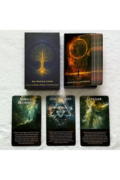 Choice D718 Spanish Oracle Deck, Inner Sunshine Oracle Cards, 55 Light Cards ...