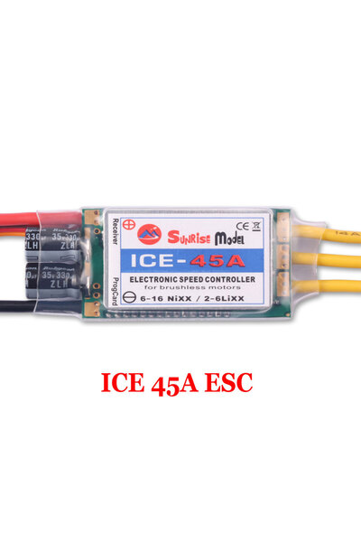 Choice وحدة تحكم إلكترونية ICE 45A من SunriseModel، طراز ICE 2-6S، للطائرات ا...