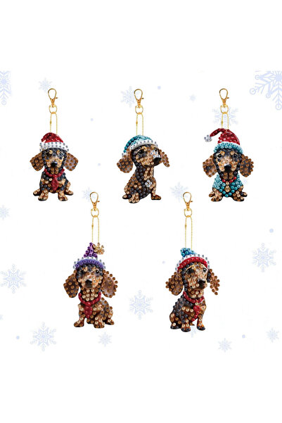 Choice مجموعة ميداليات مفاتيح عيد الميلاد YSK231، مصنوعة يدويًا من الأكريليك ...