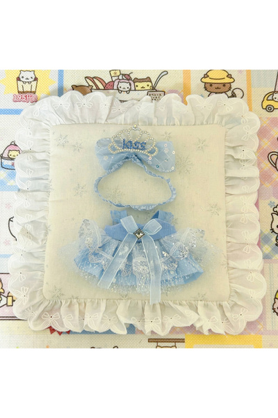 Choice فستان أزرق بدون دمى، فستان تنورة أميرة لوليتا أزرق لدمية لابوبو 3.0 ال...