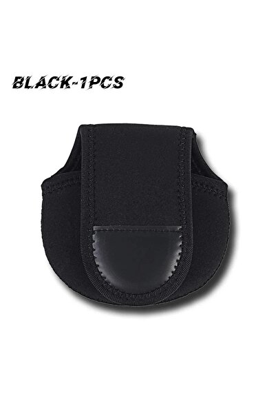 Choice حقيبة بكرة صيد سوداء قطعة واحدة، حقيبة أدوات صيد، حقيبة لمعدات الصيد