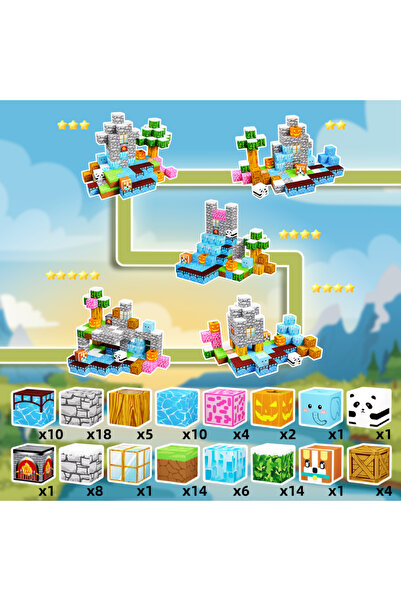 Choice لعبة أحجية سيكسينغ جيمو مكونة من 100 قطعة (888-37) بتصميم قلعة، مناسبة للأولاد والبنات من عمر 3 إلى 6 سنوات، لعبة تعليمية للأطفال