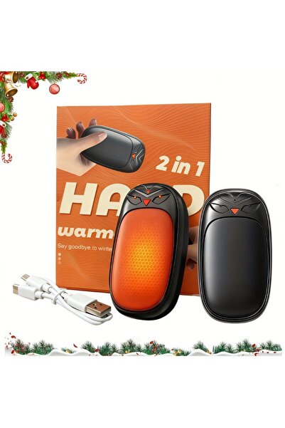 Choice Black Hand Warmers 2000mAh*2 Rechargeable 2 Pack Electric Handwarmers ...