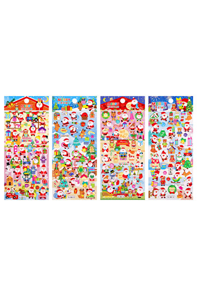 Choice ٤ قطع بتصميمات متنوعة، ٤ قطع/مجموعة، ملصقات ثلاثية الأبعاد بارزة مزينة...