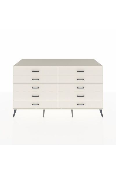 Dienni Kronos Konsol 10 Çekmeceli 176x59x99 Antrasit-Aytaşı