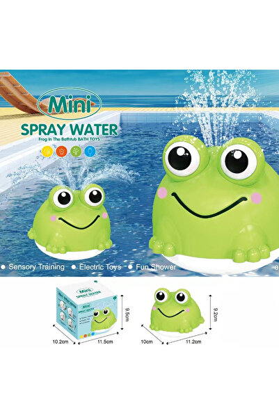 Choice لعبة استحمام على شكل ضفدع تعمل بالبطارية، مزودة ببخاخ تلقائي وزر إضاءة...
