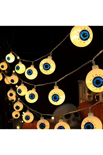 Choice 3m 20LEDs Eyeball Halloween Pumpkin LED String Lights Lantern Ghost Eyeball 10/20LEDs Battery Powere