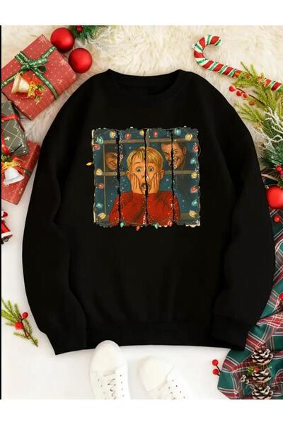 Oceanwear New Year Kevin Printed Fun Crew Neck Plain Sweatshirt