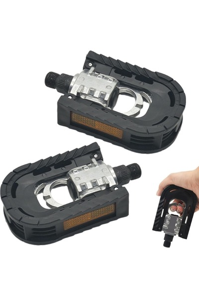 Choice 2pcs Pedals Folding Bicycle Bike Pedals for Ebike with Reflective Stri...