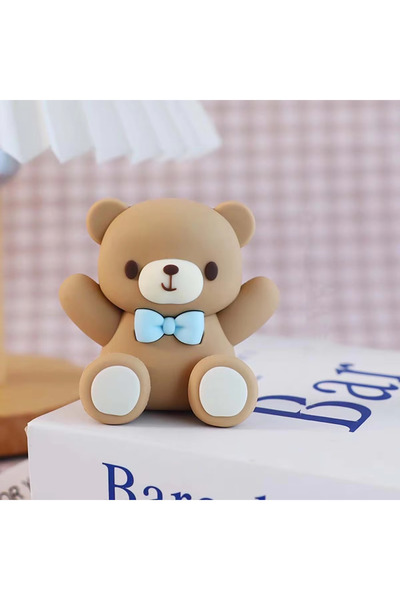 Choice 1pc sky blue 3D Bear Cake Decoration Boy Girl Baby Shower Birthday Cak...