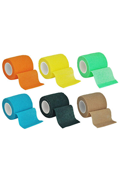 Choice 2.5cmx4.8m Mix-6pcs 6/1pcs Colorful Athletic Wrap Tape Self Adhesive E...