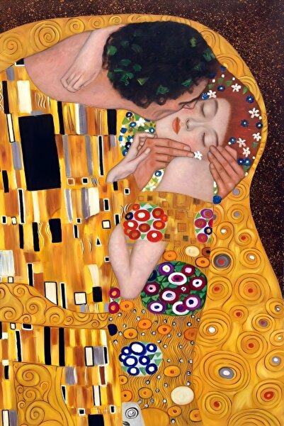 begovart Gustav Klimt The Kiss Öpücük 1000 Parça Ahşap Puzzle (MDF) Yapboz