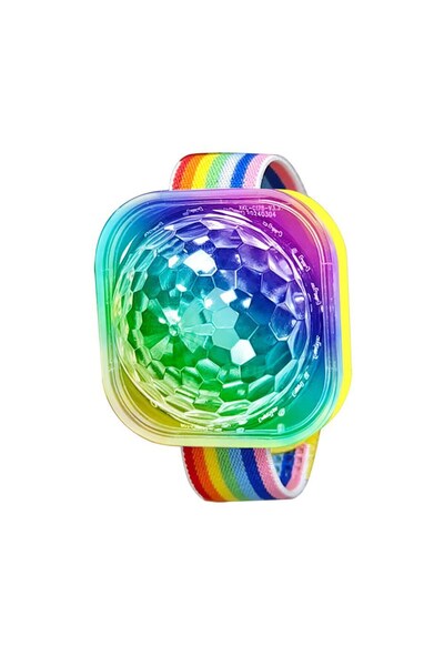 Choice مصباح ديسكو للأطفال قابل للارتداء، مزود بإضاءة LED RGB، يعمل بالصوت، م...