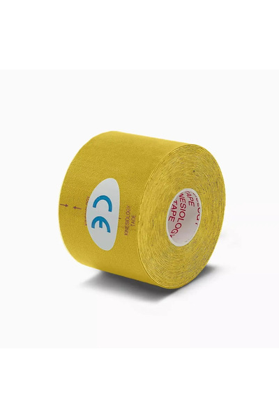 Choice شريط لاصق رياضي مقاوم للماء، أصفر اللون، 5 سم × 500 سم، قطعة واحدة من ...