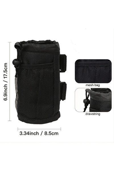 Choice حامل أكواب أسود - قطعة واحدة للدراجة والسكوتر والكرسي المتحرك، وحامل ز...