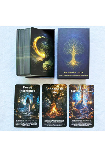 Choice بطاقات أوراكل الغابة الصوفية الفرنسية D701، بطاقات تأكيدات ذات طابع ال...