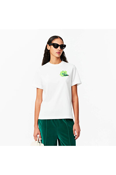 Lacoste Floral Print Cotton T-shirt - TF2687-00-001