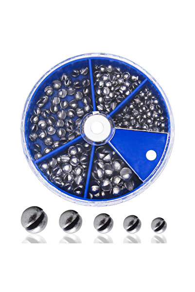 Choice طقم أثقال صيد أزرق مكون من 205 قطعة، ثقل قابل للإزالة، مصنوع من الرصاص...