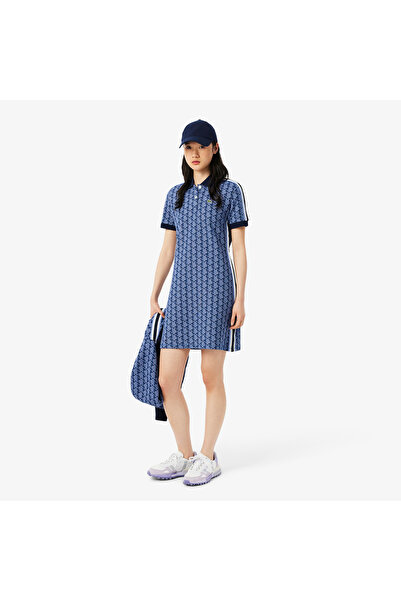 Lacoste Slim Fit Monogram Jacquard Polo Dress - EF2655-00-AIT