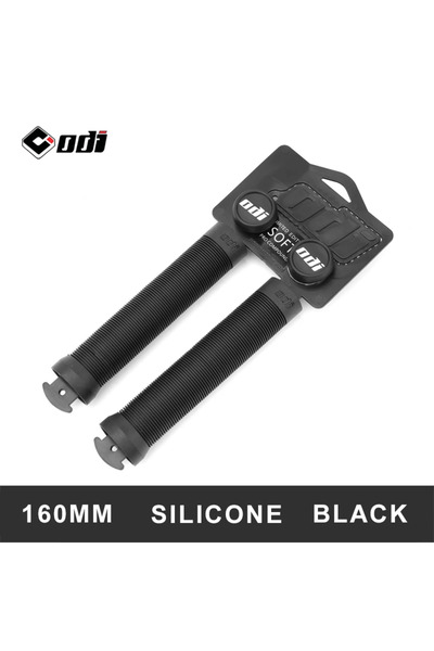 Choice مقبض دراجة من السيليكون الأسود من ODI، بطول 160 مم، مناسب للدراجات الجبلية، مانع للانزلاق.