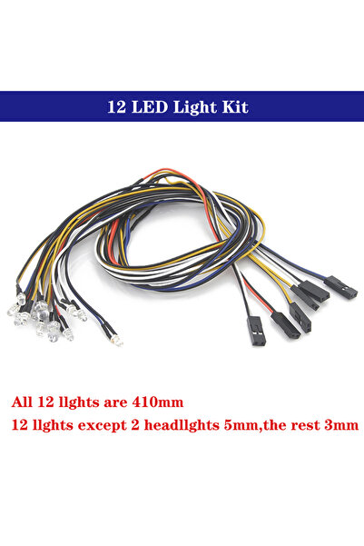 Choice وحدة تحكم إضاءة محاكاة DUMBORC FZD بـ 12 مصباح LED، طقم نظام إضاءة 12 ...